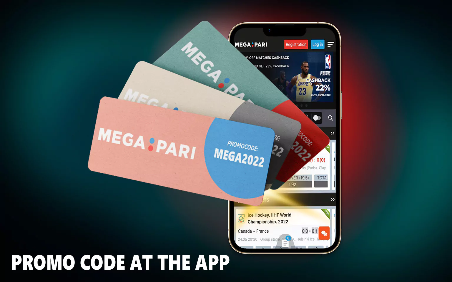 Enter the code MEGA2022 when registering in the application to get all the current Megpari bonuses.